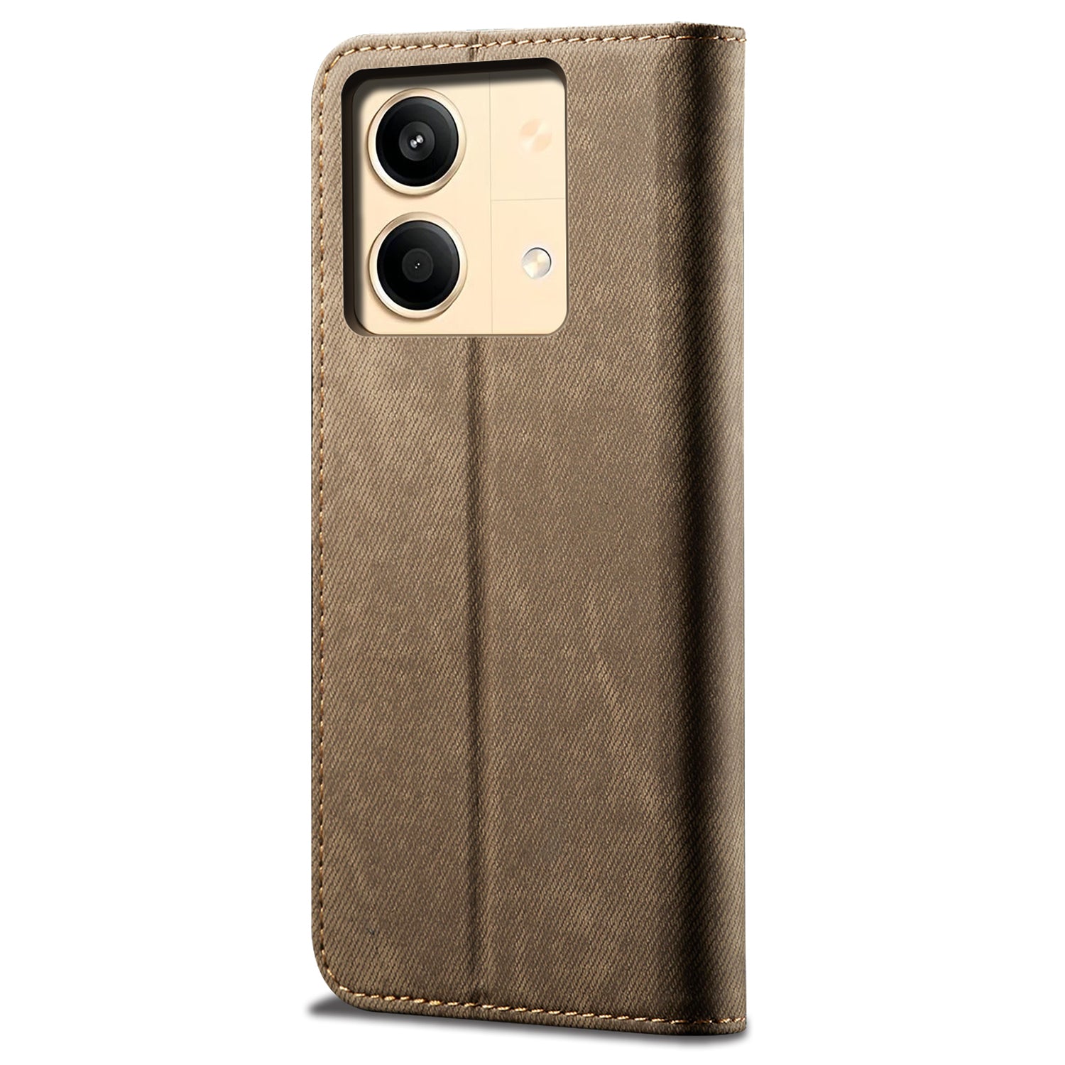 For Xiaomi Redmi Note 13R Pro 5G Phone Case PU Leather Flip Cover with Wallet Card Holder - Khaki For Xiaomi Redmi Note 13R Pro 5G Phone Case PU Leather Flip Cover with Wallet Card Holder - Khaki